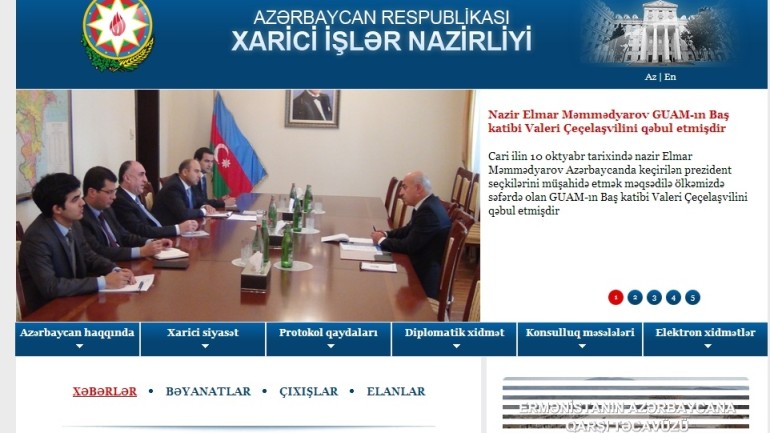 Azərbaycan Respublikası Xarici İşlər  Nazirliyinin www.mfa.gov.az. domen adlı İnternet saytının monitorinqinin yekunu /İCMAL/
